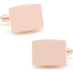 Cufflinks OB-121-RSTL Curved Rose Gold Cufflinks