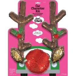 Christmas Glitzy Reindeer Car Decorating Kit