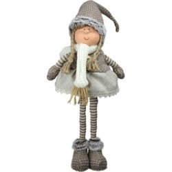 26" Standing Nordic Girl in a Dress Table Top Christmas Figure