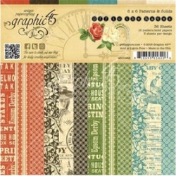 Graphic 45 G4501458 6 x 6 in. Off to The Races Print & Solid Double Sided Paper