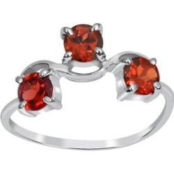 Orchid Jewelry 925 Sterling Silver 1 Carat Garnet Ring