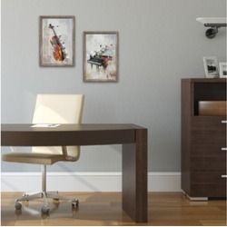 Lustrous Chrome Elegant Decor - Set of 2