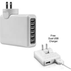 6 USB Wall Charger Free Dual USB Wall Charger