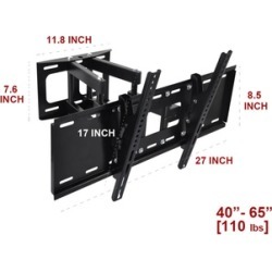 Full motion Swivel Tilt TV Wall Mount Fits 40"- 65" TV