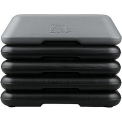 The Step F1180 The High Step Club - 1 Grey Platform 4 Black Risers