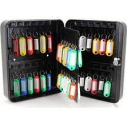 48 Hook Wall Mount Key Lock Box Storage Safe Cabinet