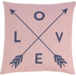Pretty Pink Love Arrows Design Decorative Throw Toss Pillow