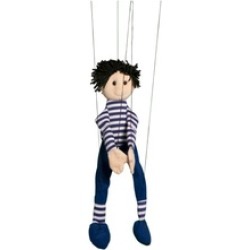 Sunny Toys WB1661 22 In. Black Haired Boy, Marionette People Puppet