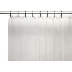 Extra Long Heavy 8 Gauge Vinyl Shower Curtain Liner - 72" Wide X 84" Long