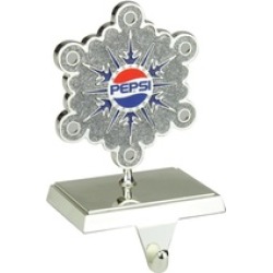 Silver Pepsi Snowflake Christmas Stocking Holder European Crystals