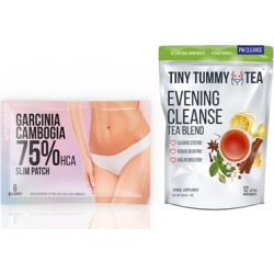 Tiny Tummy Tea PM Cleanse and Advanced Garcinia Weight Loss Patch (Combo)