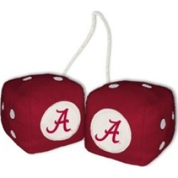 MKW 2324558001 Alabama Crimson Tide Fuzzy Dice