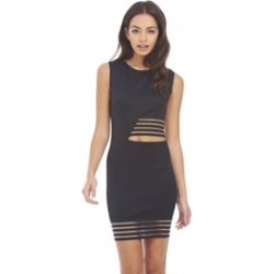 AX Paris Mesh Insert Cut Out Dress
