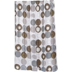 Carnation Home Fashions Extra Long Madison Fabric Shower Curtain