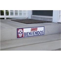 Applied Icon NFSG2203 6 x 20 in. NFL New York Giants Bienvenidos Outdoor Step Gr