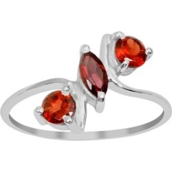 Orchid Jewelry 925 Sterling Silver 0.98 Carat Garnet Ring