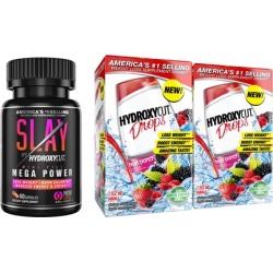 Hydroxycut Slay (1-Pack) and Drops Weight Loss Supplements (2-Pack)