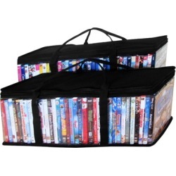 Evelots Portable Home DVD Blu-Ray Video Games Storage Bags