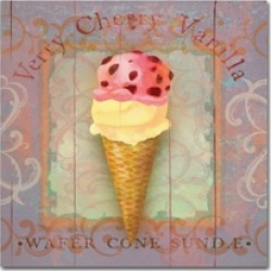 Fiona Stokes-Gilbert-ALI 'Parlor Ice Cream I' Canvas Art
