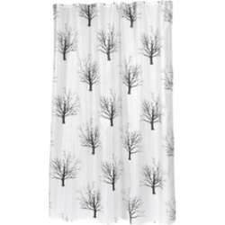 Carnation Home Fashions Extra Long Faith Fabric Shower Curtain