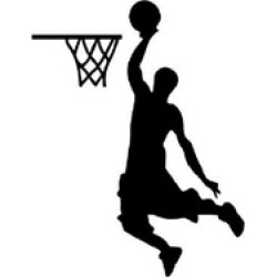 New Stylish Basketball Player Dunk Light Switch Wall Stickers