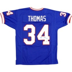 Autographed Thurman Thomas Buffalo Bills Blue Custom Jersey