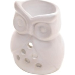 Charming Ceramic White Owl Fragrance Owl Warmer uses Tealight Candle