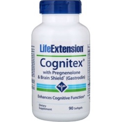 Life Extension Cognitex with Pregnenolone & Brain Shield (Gastrodin)