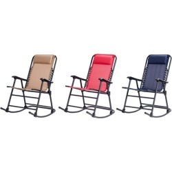 Costway Folding Zero Gravity Patio Rocking Chair