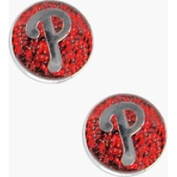 Sports Team Logo Glitter Sparkle Post Stud Logo Earring Set Charm Gift