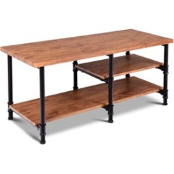 3-Tier Cocktail Coffee Table Living Room Furniture Metal Frame