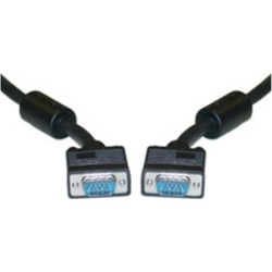 CableWholesale 10H1-20106 SVGA Cable with Ferrites Black HD15 Male Coaxial Const