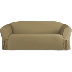 Linen Store SC406790 Microsuede Slip Furniture Protector for Sofa Taupe Linen Store SC406790 Microsuede Slip Furniture Protector for Sofa Taupe