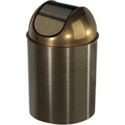 Umbra Mezzo Swing-Top Waste Can, 2.5-Gallon (10 L), Bronze