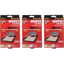 D.O.A Disposable Glue Mouse Traps (12-Pack)
