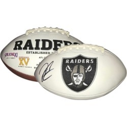 Autographed Derek Carr Oakland Raiders Football