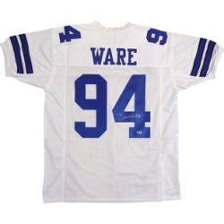 Autographed DeMarcus Ware Dallas Cowboys White Custom Jersey