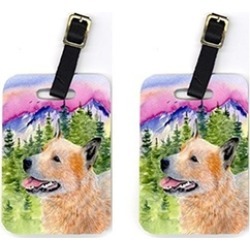 Carolines Treasures SS8335BT Pair of 2 Australian Cattle Dog Luggage Tags