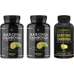 Angry Supplements Garcinia Cambogia with Biotin (2 Pack) plus Garcinia Cambogia