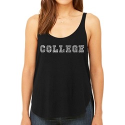 LA Pop Art Women's Word Art Flowy Tank - COLLEGE DRINKING GAMES