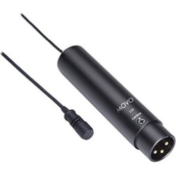 Movo LV4-C XLR Lavalier Cardioid Condenser Microphone & Windscreen