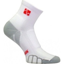 Vitalsox VT 0710 Mountain Bike Quarter Running Socks, White-Silver