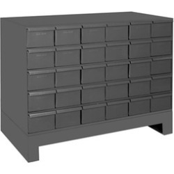 Durham 024-95 12.25 in. Steel 30 Drawer Cabinet for Small Part Storage Gray
