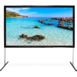 HamiltonBuhl BFF-90120 150 in. Diagonal Folding Frame Screen With Case