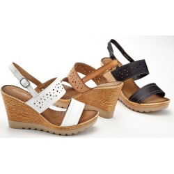 Lady Godiva Women's Open Toe Wedge Sandals