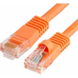 Cmple - RJ45 CAT5 CAT5E ETHERNET LAN NETWORK CABLE -75 FT Orange
