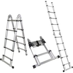 A-Frame Aluminum Ladder Telescopic Extension Tall Multi Purpose EN131