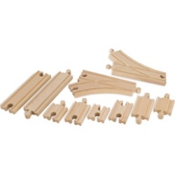 Eichhorn - 10 Piece Wooden Train Track Expansion Set