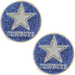 Sports Team Logo Glitter Sparkle Post Stud Logo Earring Set Charm Gift