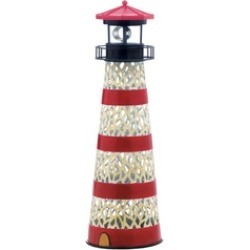 Fantastic Coral Like Cutout Design Metal Solar Lighthouse
